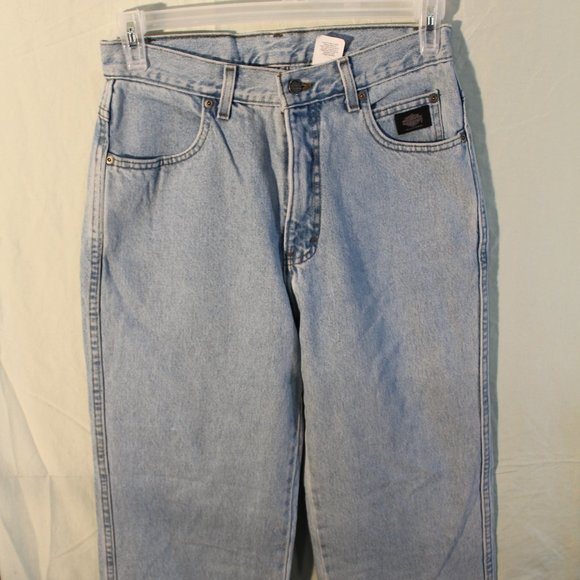 Women's Official Harley Davidson Jeans Light Blue 30/34 Relaxed Fit - Picture 2 of 5